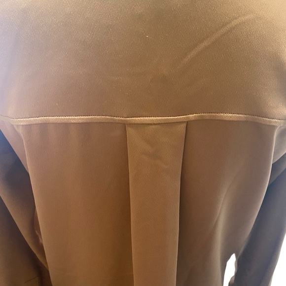 Lysse Blouse Sz XS Copper Brown V-neck Pullover - Picture 5 of 14